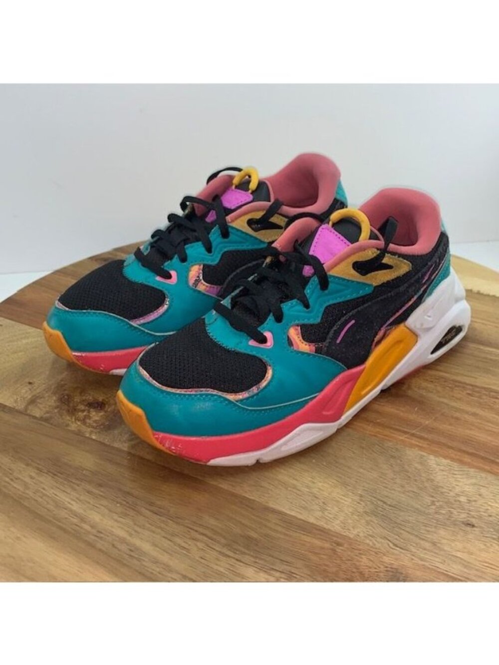 Women's PUMA TRC Mira Lava Sneakers Casual Lace-Up Sneakers 388410-01 Size 6.5